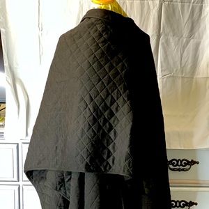 Christian Dior cape / wrap / coat/ poncho black